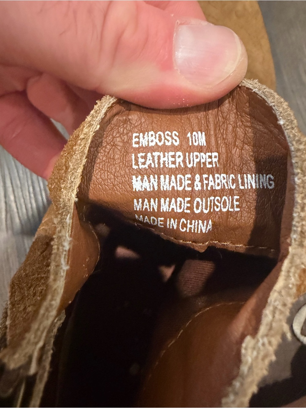 Yellow Box Suede Ankle Booties in Camel Brown - Picture 5 of 6